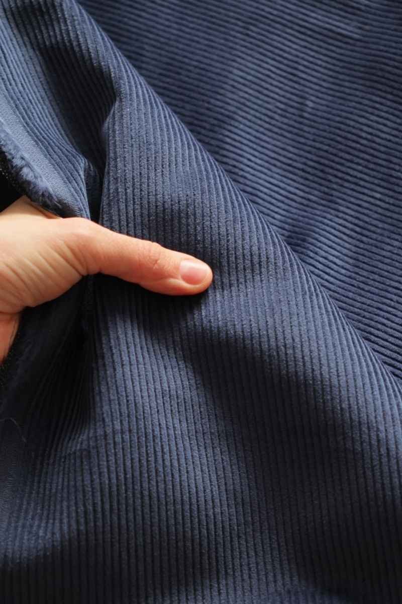 Blue Corduroy Fabric