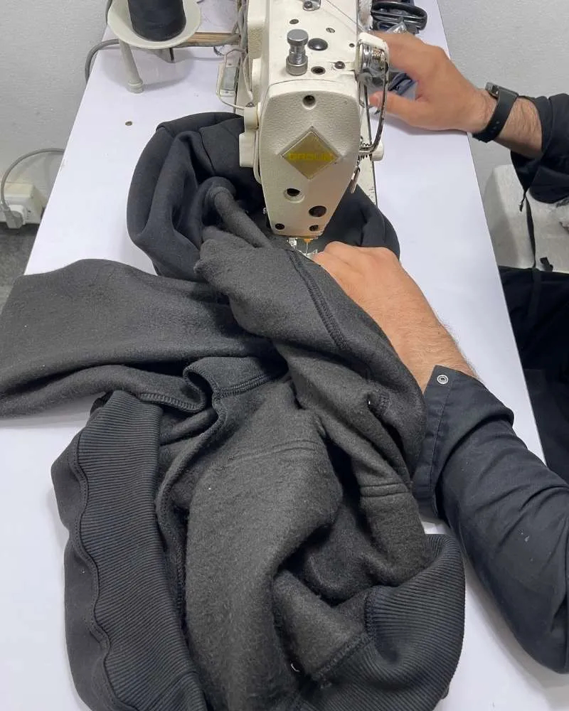 Custom hoodie manufacturer USA — Wearlets production floor