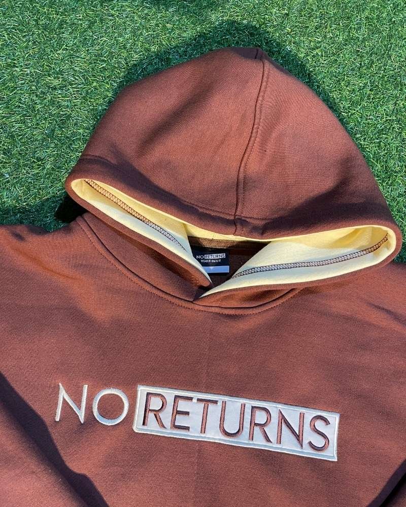 Custom comfort hoodie with embroidered box logo — fashion brand streetwear order
