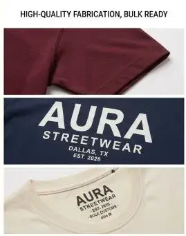 Bulk custom t-shirt production for a Dallas ecommerce brand