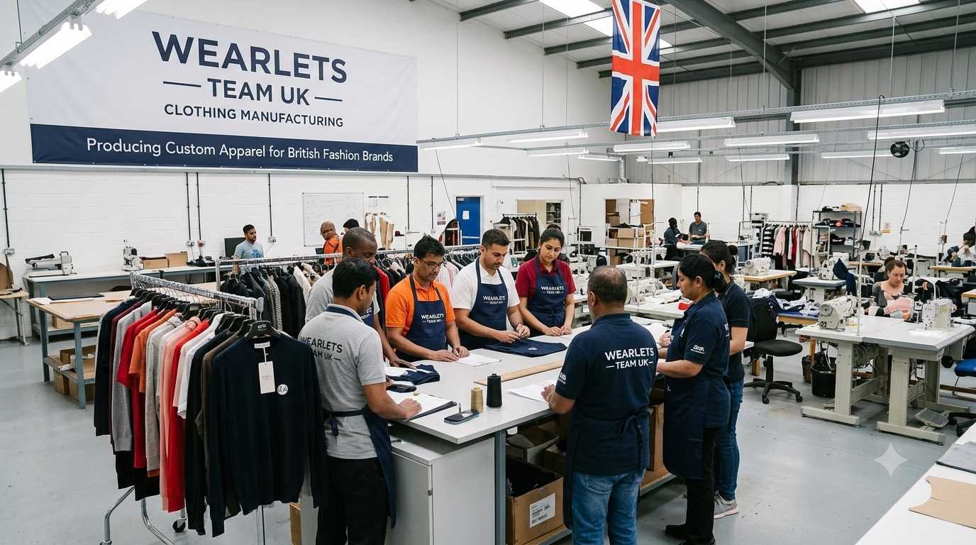 UK producing custom apparel for British brands