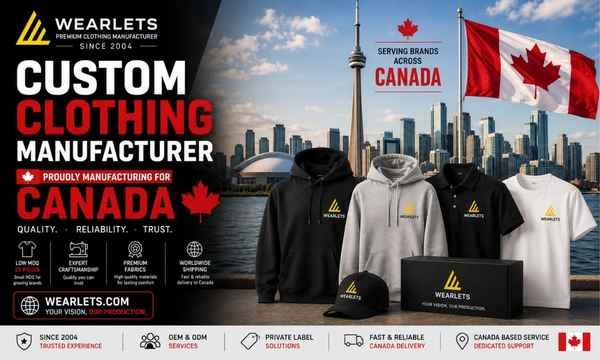 Custom clothing manufacturer serving Canadian brands