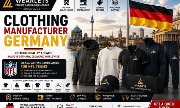 Custom clothing manufacturing for German apparel brands