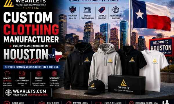 Clothing manufacturers in Houston Texas served by Wearlets