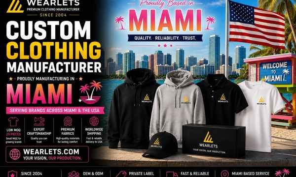Custom clothing manufacturer serving Miami brands