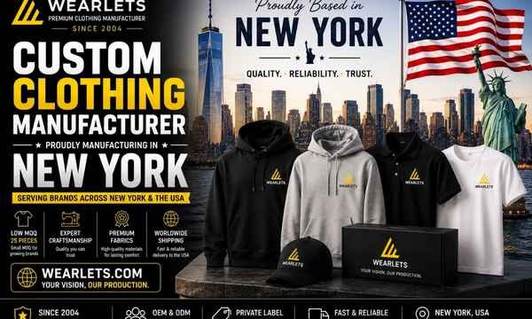Clothing manufacturing companies in New York served by Wearlets