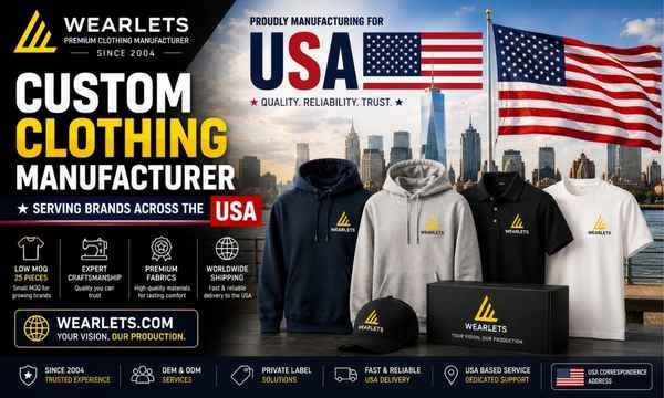 Custom apparel production for clothing brands across the USA