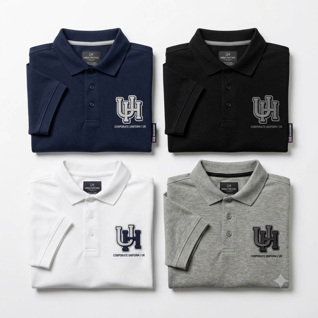 Custom polo shirts manufactured for UK corporate brand by Wearlets