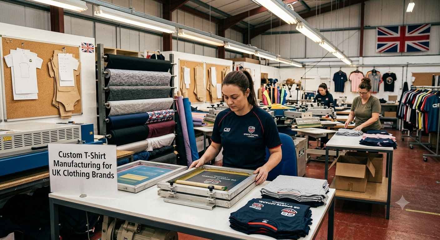 Custom t-shirt manufacturing for UK clothing brands