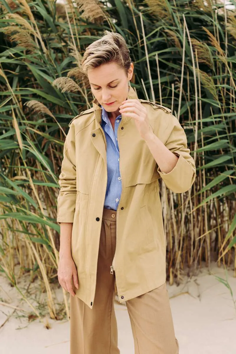Men's and women's barn jackets manufactured on separate size blocks by Wearlets