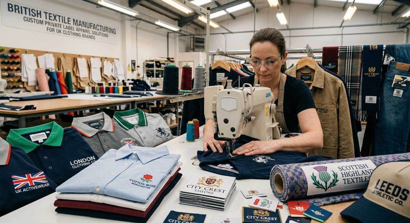 Private label apparel manufacturing for UK clothing brands