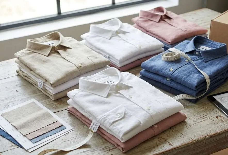 Private label shirts manufactured for a fashion brand