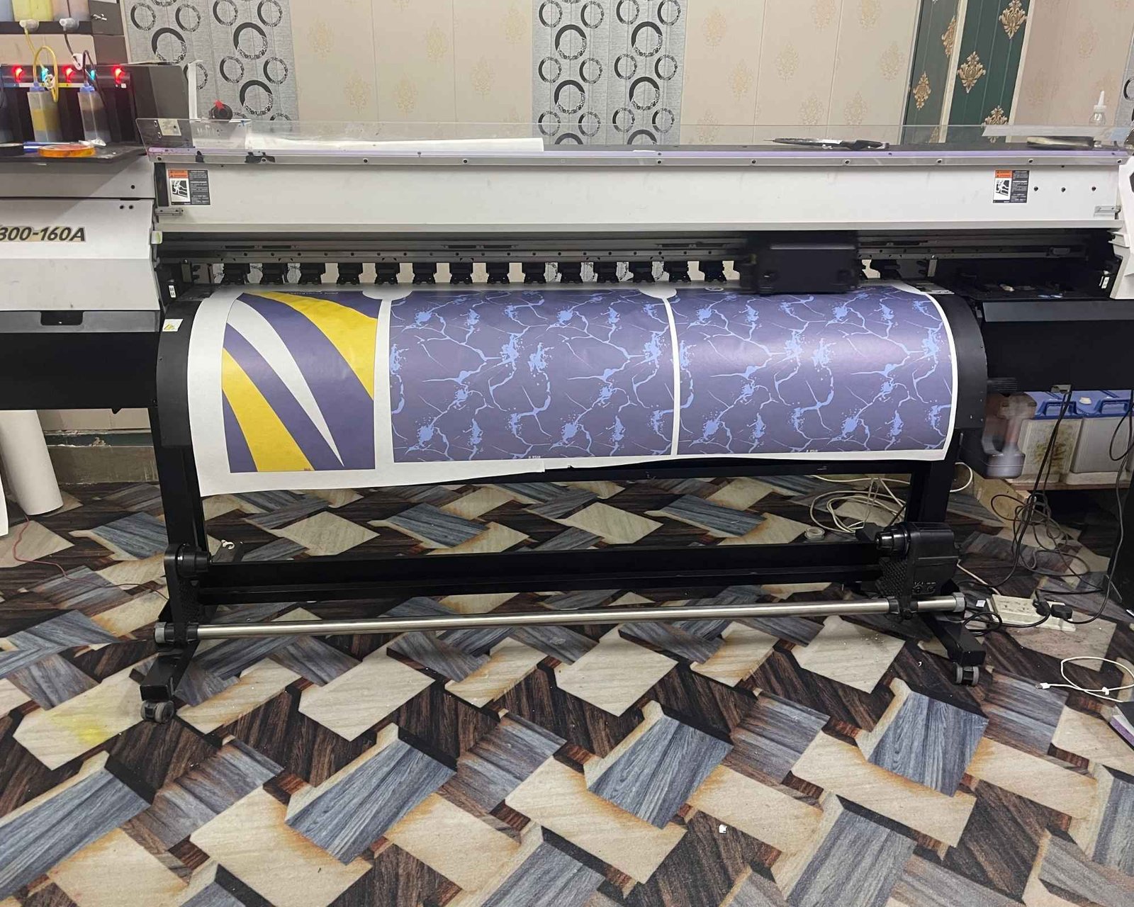 Sublimation paper roll used to transfer dye sublimation prints onto polyester fabric