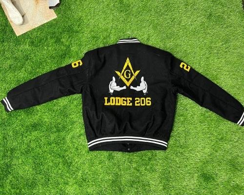 VARISTY JACKET IN BLACK